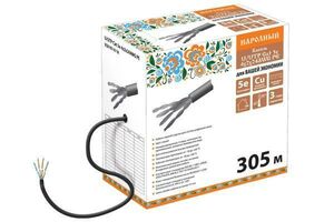 Кабель TDM ELECTRIC UTP без разъемов 305м (SQ0107-0118