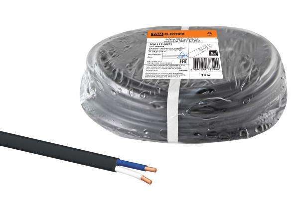 Кабель TDM ELECTRIC ВВГ-П нг(А) 2х1,5 ок(N)-0,66 ГОСТ (10м) SQ0117-0021