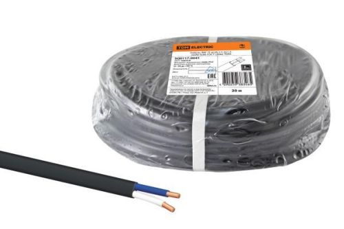 Кабель TDM ELECTRIC ВВГ-П нг(А)-LS 2х1,5 ок(N)-0,66 ГОСТ (20м) SQ0117-0041