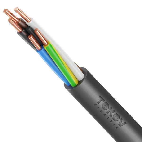 Кабель TOKOV ELECTRIC ВВГнг(А)-LS 5х6 ОК (N PE) 0.66кВ (м) УТ00002841