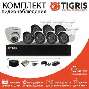 Комплект видеонаблюдения TIGRIS TGK-SD208N