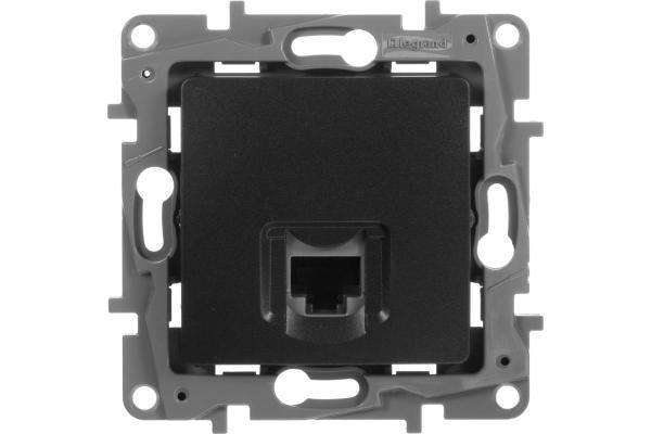 Компьютерная розетка Legrand Etika Антрацит RJ45, категория 5е UTP 672641