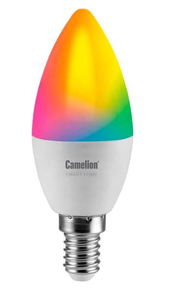 Лампочка Camelion Smart Home C35 E14 7W 220V 6500K 665Lm LSH7/C35/RGBCW/E14/WIFI