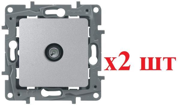Legrand Etika Алюминий Розетка TV Звезда 672451 (2шт