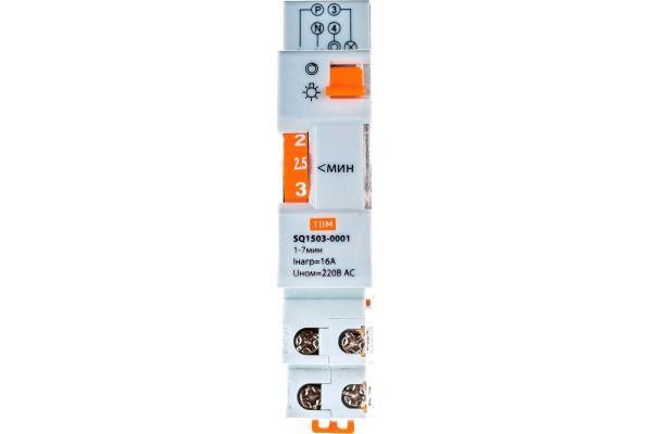 Лестничный таймер TDM ТЛ-1мин/7мин-16А-DIN SQ1503-0001