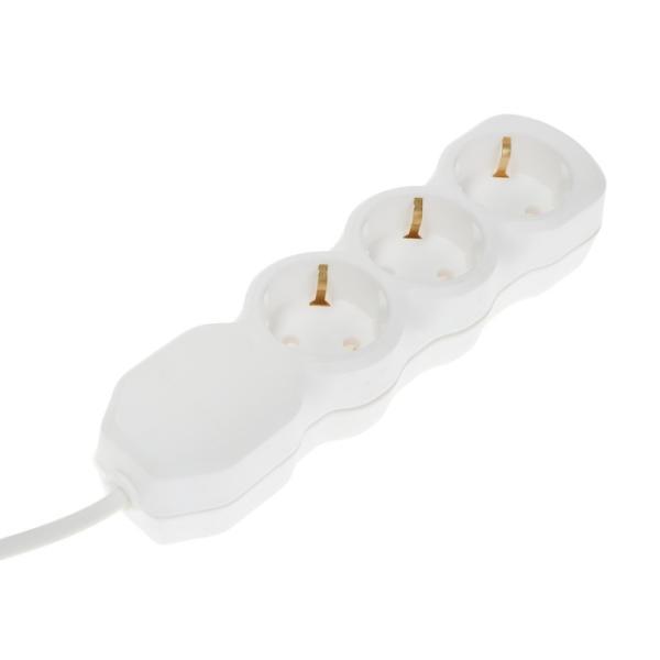 Luazon Lighting Удлинитель Luazon Lighting ECO, 3 розетки, 2.7 м, 10 А, 2200 Вт, ПВС 3х0.7
