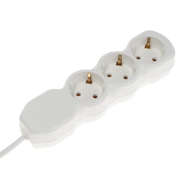 Luazon Lighting Удлинитель Luazon Lighting ECO, 3 розетки, 6 м, 10 А, 2200 Вт, ПВС 3х0.75