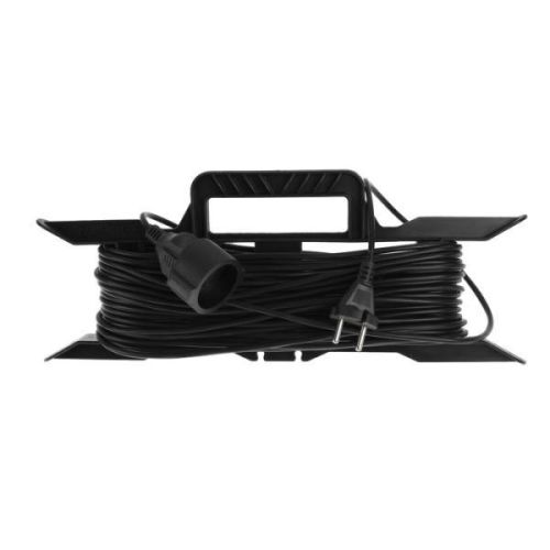 Luazon Lighting Удлинитель на каркасе 1 розетка, 20 м, 6 А, ПВС 2х0.75 мм2, без з/к, IP44
