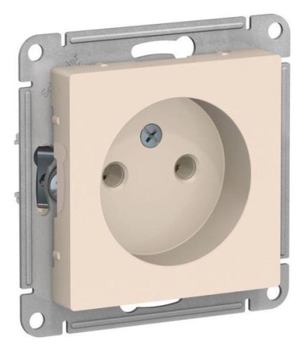 Механизм розетки 1-м СП ATLAS DESIGN без заземл. 16А беж. SchE ATN000241