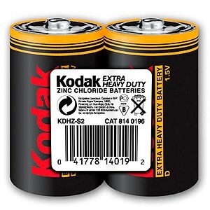 Набор из 2 шт, Kodak R20-2S EXTRA HEAVY DUTY [KDHZ 2S] (24/144/5616