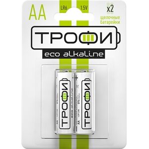 Набор из 2 шт, Трофи LR6-2BL ECO (20/360/11520