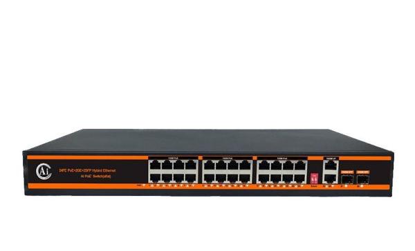 ND-P2422G-AI - 24 PoE 10/100Mbps+2 LAN 100/1000Mbps+2 SFP 100/1000M 24-х канальный свитч