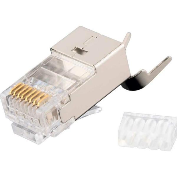 NIKOMAX Коннектор RJ45/8P8C, Кат.6, 50мкд, 100шт. NMC-RJ88RZ50SE3-T-1