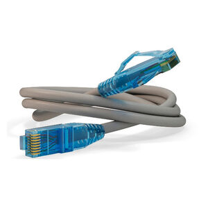 Патч-корд Hyperline PC-LPM-UTP-RJ45-RJ45-C6-3M-LSZH-GY, вилка RJ-45, вилка RJ-45, кат.6