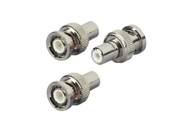 Переходник гнездо Mobicent RCA мама - штекер BNC папа, 3 шт