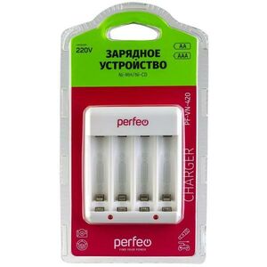Perfeo PF_B4036 зарядное устройство PF-VN-420 Ni-MH/CD, 220V, 4 слота, AA/AAA