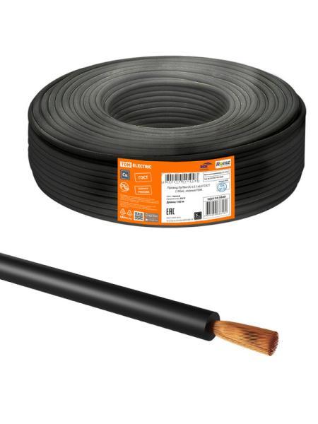 Провод ПуГВнг(А)-LS 1х6,0 ГОСТ (100м), черный TDM SQ0124-0848