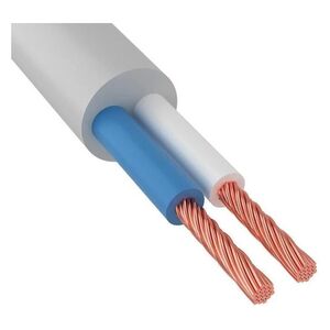 Провод Rexant ПВС 2x0.75мм2 20м ГОСТ медь белый (01-8030-20