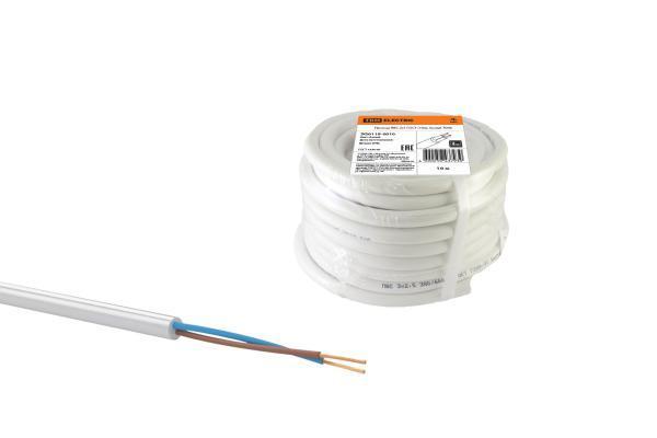 Провод TDM ELECTRIC ПВС 2х1 ГОСТ (10м), белый SQ0118-001