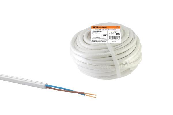 Провод TDM ELECTRIC ПВС 2х2,5 ГОСТ (20м), белый SQ0118-002