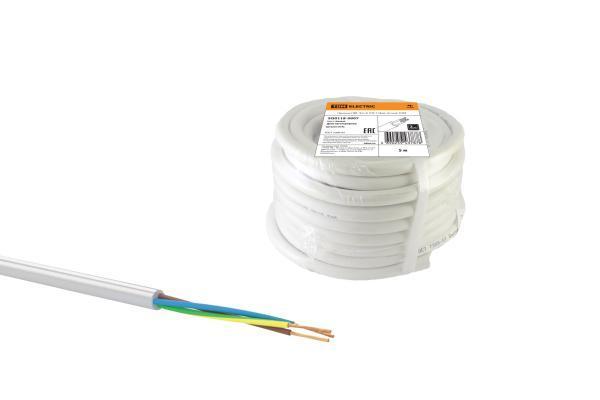 Провод TDM ELECTRIC ПВС 3х1,5 ГОСТ (5м), белый SQ0118-0007