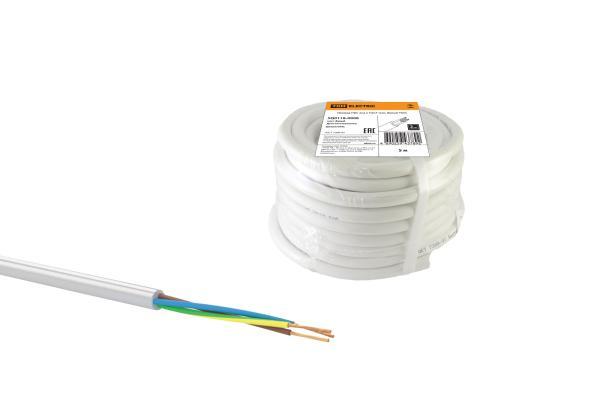 Провод TDM ELECTRIC ПВС 3х2,5 ГОСТ (5м), белый SQ0118-0008