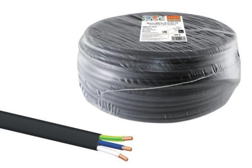 Провод ВВГмб-П нг(А)-LS 3х2,5 220/380 (100м) Народный