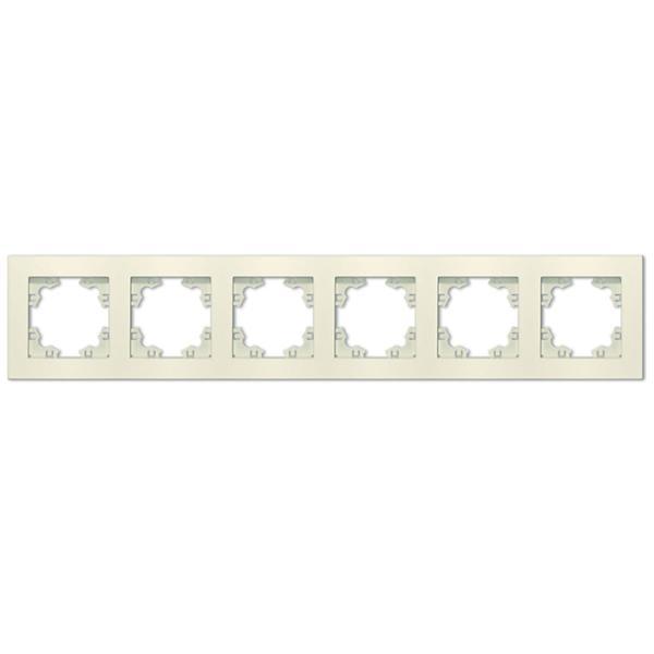 Рамка 6-м Афина универс. сл. кость (ivory) Universal A1043-I