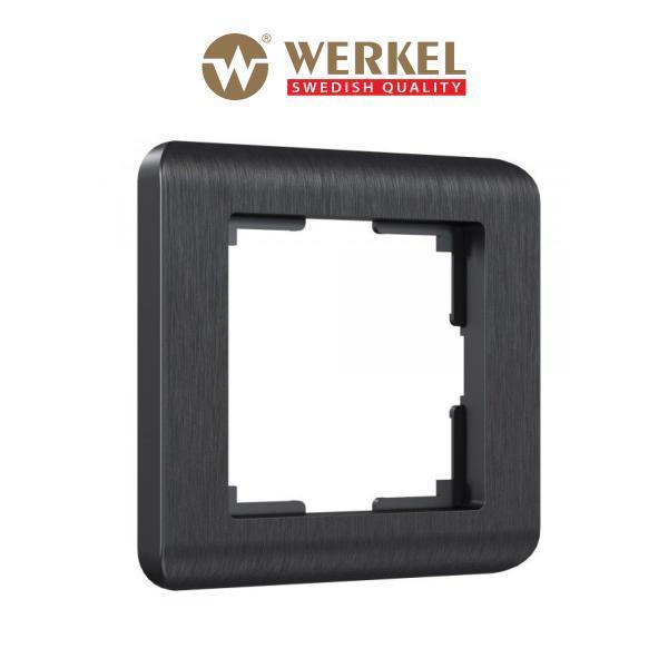 Рамка для розетки / выключателя на 1 пост Werkel W0012104 Stream графит пластик