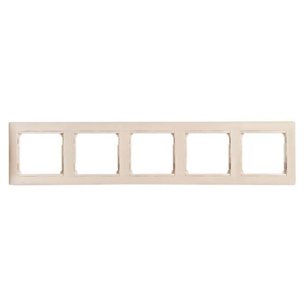Рамка Legrand VALENA (774355) 5 постов горизонтальная бежевая