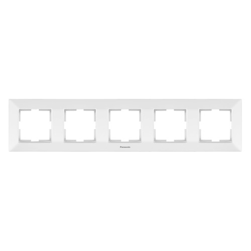Рамка Panasonic Arkedia Slim (WNTF08052WH-RU) 5x гориз.мон. пластик белый (упак.:1шт