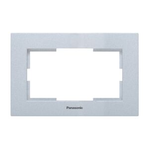 Рамка Panasonic Karre Plus (WKTF08092SL-RU) декор. 1x пластик серебро (упак.:1шт