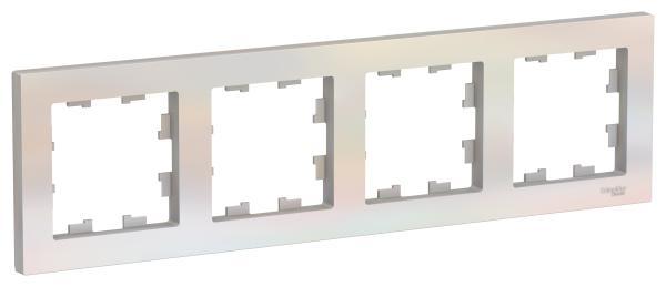 Рамка Schneider Electric AtlasDesign 4-ая Жемчуг