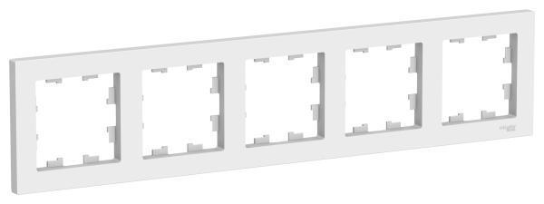Рамка Schneider Electric AtlasDesign 5-ая Белая