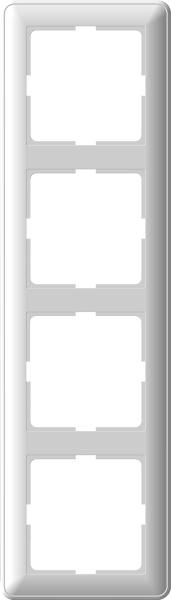 Рамка Schneider Electric Wessen 59 4-ая Белая