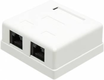 Розетка Lanmaster TWT-SM2-4545-WHRJ45 2 кат.5E бел. (упак.:1шт