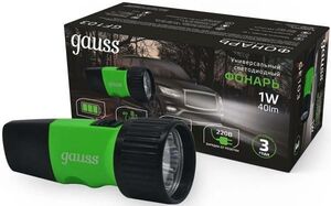 Ручной фонарь GAUSS GFL103, 1Вт gf103