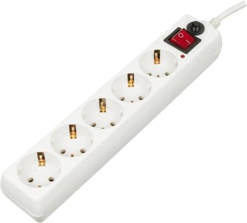Сетевой фильтр Buro 500SH-5-SW-W, 5м, белый