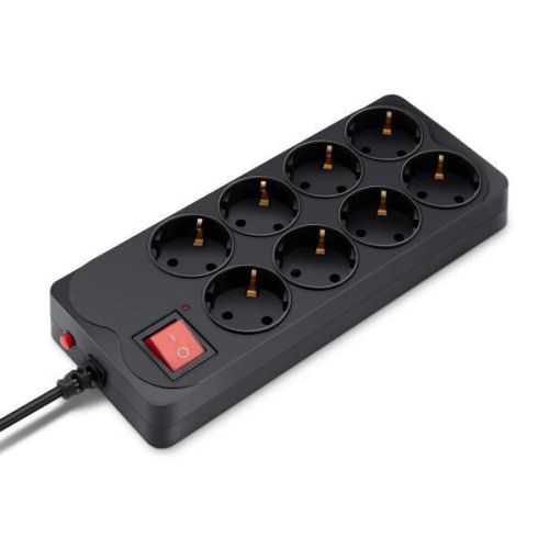 Сетевой фильтр Buro 800SH-3-B 3м (8 розеток) черный (коробка
