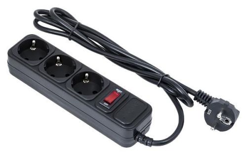 Сетевой фильтр ExeGate SP-3-1,8, 3 розетки, 1,8 м, Black