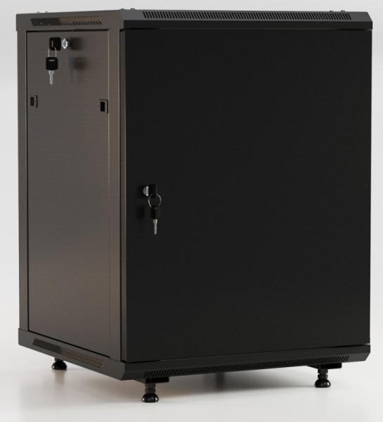 Шкаф Hyperline Hyperline TWB-FC-2266-SR-RAL9004 Шкаф настенный 22U