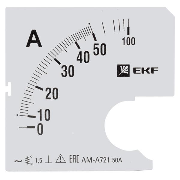 Шкала сменная для A721 500/5А-1,5 EKF PROxima