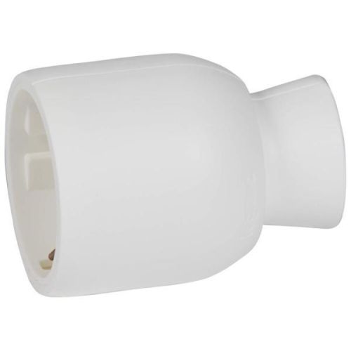 Штепсель с/з 16А бел. прямой ввод LeGrand