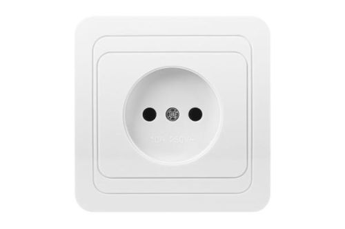 Smartbuy Розетка 1-местная без заземления 10А белая Марс SBE-02w-10-S1-N