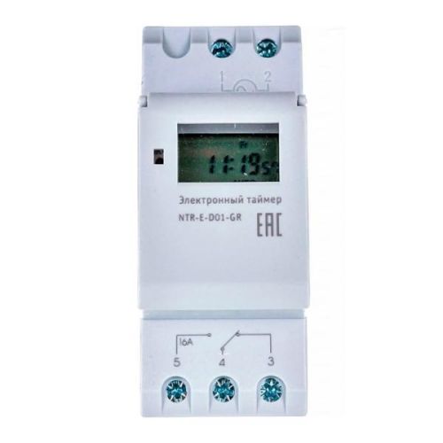 Таймер Navigator 61 559 NTR-E-D01-GR на DIN-рейку электрон. (61559) Navigator Group