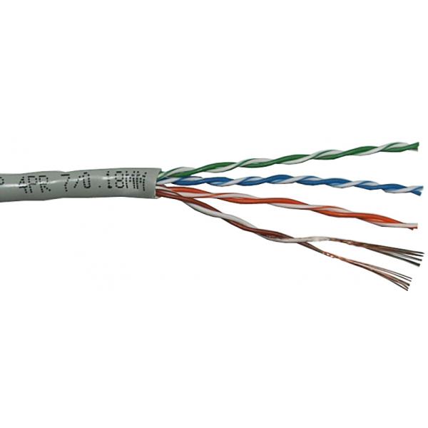 TWT Кабель UTP патч-кордовый витая пара , 4 пары, Кат. 5e, PVC, серый, 305м в кат 5EUTP-PT