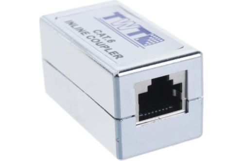 TWT Соединитель 2-х портов RJ-45, экранированный, категории 6 CP45STP