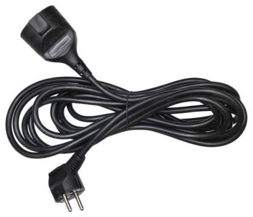 Удлинитель BURO BU-PS1,10/B, 1 розетка, 10 м, Black