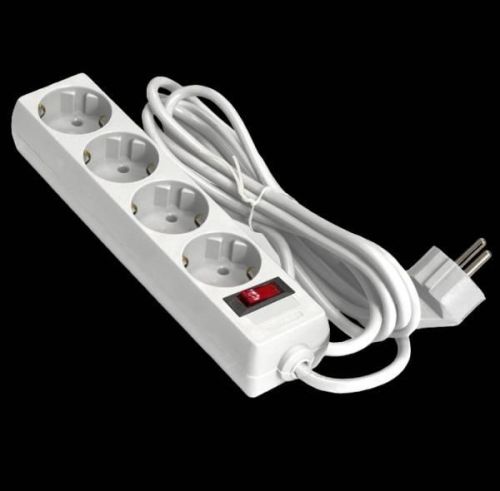 Удлинитель Exegate EX279400RUS EC-4-3W (4 розетки, 3м, евровилка, белый