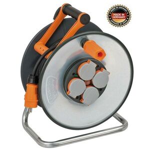 Удлинитель на катушке Brennenstuhl professionalLINE 25м, 4 роз, 3x1,5, IP44